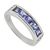 tansanit ring Material: echt Sterling-Silber 925 gestempelt, rhodiniert