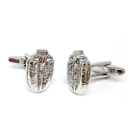 Mancuernillas para Hombre Diseño Trilobite Fosilizado miniatura 1