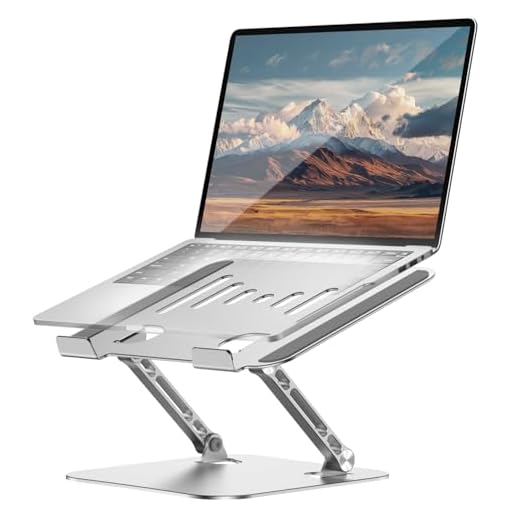 Laptop Stand for Desk Adjustable Computer Stand Foldable Laptop Riser Notebook Holder Adjustable Height for MacBook PC Computer Notebook Office Desk Accessories 10-17 Inch