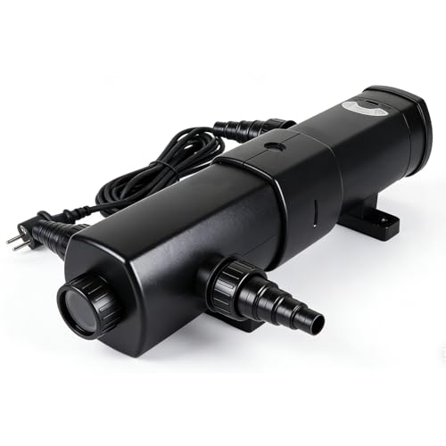 CPROSP CUV-236 Stérilisateur UV-C 36W pour Bassin 6000l/h | Clarificateur d'eau Anti-Algues | Traitement sans Chimie jusqu'à 60m³ | Adaptateurs 19-38mm |...