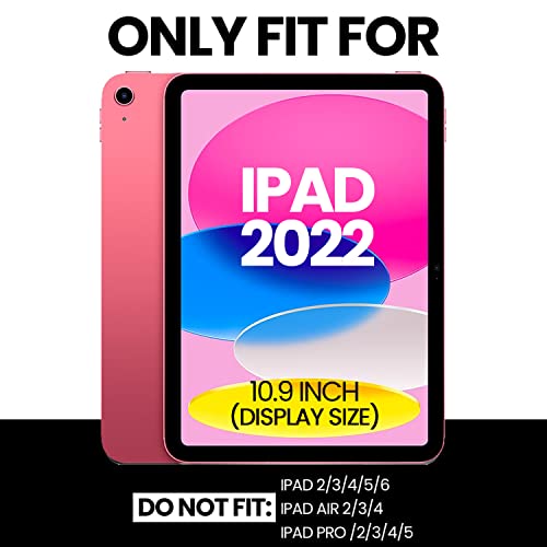Case For iPad (A16) 11th Generation 2025 11 inch/10th Generation 2022 10.9 inch 360 Degree Rotating Stand Multi-Angle Viewing Smart Folio Kids Friendly Protective Cover for iPad 2025/2022 (PURPLE) - Image 2