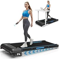 Walking Pad, 4 in 1 Laufband für Zuhause mit 9% Steigung, 1-10 km/h Walking Machine mit LED-Anzeige, Fernbedienung, 2,75HP Tragbares Laufband, Bis 150kg Belastbar, Keine Montage Erforderlich