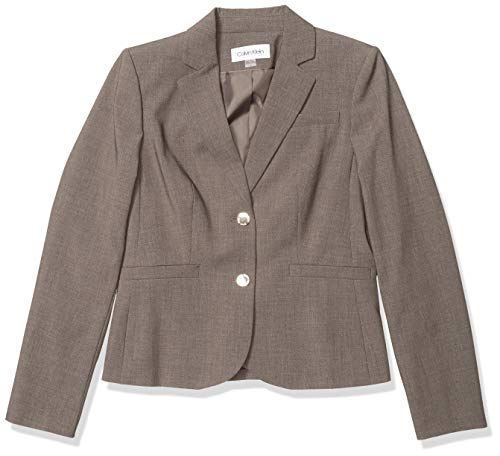 Calvin Klein womens Two Button Lux Blazer (Petite, Standard, & Plus)3
