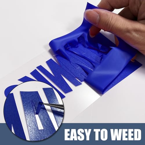 Image of Navy Blue Heat Transfer Vinyl HTV Roll Matte PU 12 inch x 15 ft. | Easy to Cut, Weed & Transfer, Navy Blue Iron On Vinyl for Cricut, Silhouette Cameo & Other Craft Cutter Cutting Machine