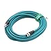 HangTon M12 4 Pin D-Coded Male to RJ45 Ethernet Power Data Cable Outdoor Waterproof Shielded Flexible Resisting Oil for Switch Router Network 50m