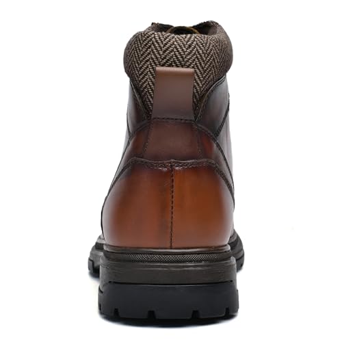 Mens Casual Chukka Dress Boots - High Top Comfortable Leather Oxford Ankle Boot Combat Motorcycle Winter Shoes for Men3