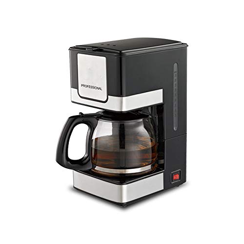 XFZJCHAP Espresso Coffee Machine 800W High-performance Stainless Steel Coffee Machine Drip Type Portable Coffee Machine for Espresso, Cappuccino Coffee (Black) (Black) The New