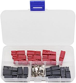Raogoodcx 10 Pair Quick Disconnect 45AMP 600V Power Connector Battery Plug+terminals Red Black