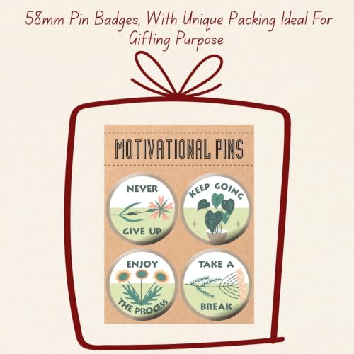 Image of Motivational Pins Badges 58mm Size | Round Button Badges | Inspirational Quotes | Return Gift | Event Badges | Kids Badges | Women brooches | Perfect for Backpacks