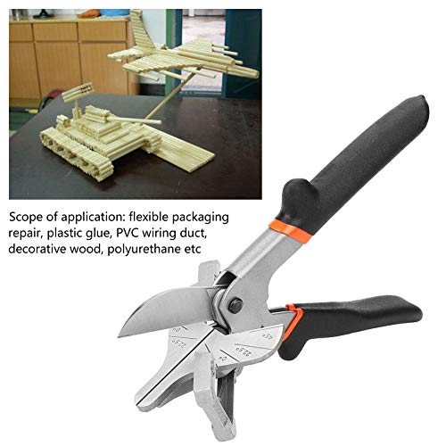 TOPINCN Cisaillement Multi-Angle Tube Trunking Mitre Joint Cisaille Garniture Cutter Outil À Main 0 ° - 135 ° Outil De Coupe Réglable