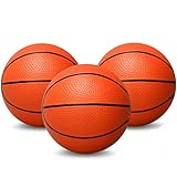 13CM Mini Schaum Basketball für Mini Basketball Reifen, Squeeze Spielzeug für Über Die Tür Basketball Reifen, Ersatz Bälle für Kinder Strand Indoor Outdoor Spiel, Stress Relief Geschenk 3 PCS, Orange