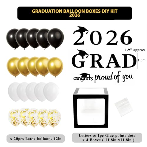 Save 41% on 2026 Graduation Party Decorations Balloon Boxes Kit