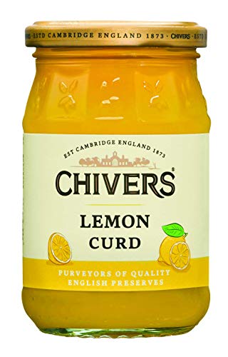 Chivers Lemon Curd, auténtica mermelada inglesa para los amantes de los limones dulces, ideal para el desayuno, en panecillos, 6 unidades, 320 g
