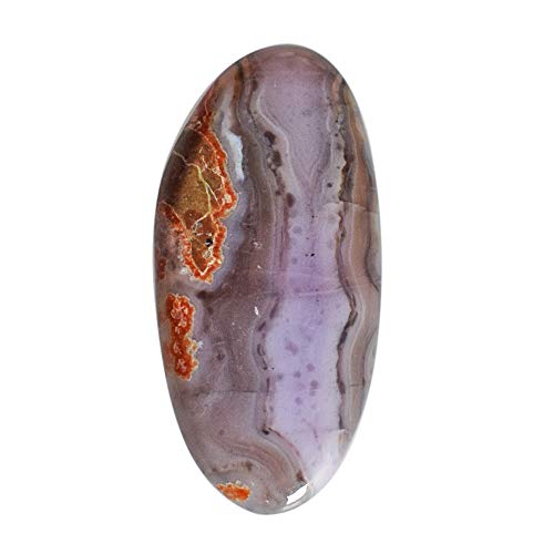 Agate violette naturelle de 15 carats de dimensions 28x13x4 mm pour la fabrication de bijoux