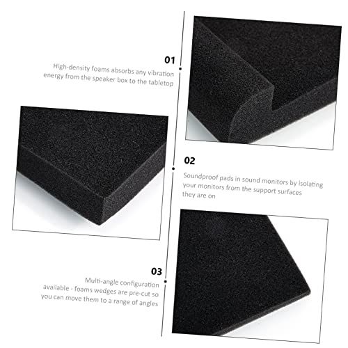 Sosoport 2Pcs Almohadillas Aislantes para Altavoces de Alta Densidad, Cojines Acústicos para Reducción de Ruido y Amortiguación de Vibraciones miniatura 4