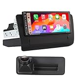Navegador de navegación GPS multimedia AHD de 7 pulgadas Canbus RDS/FM DIN SWC reproductor estéreo CarPlay Android Car Radio + cámara de visión trasera sistema de aparcamiento compatible con Audi Q3