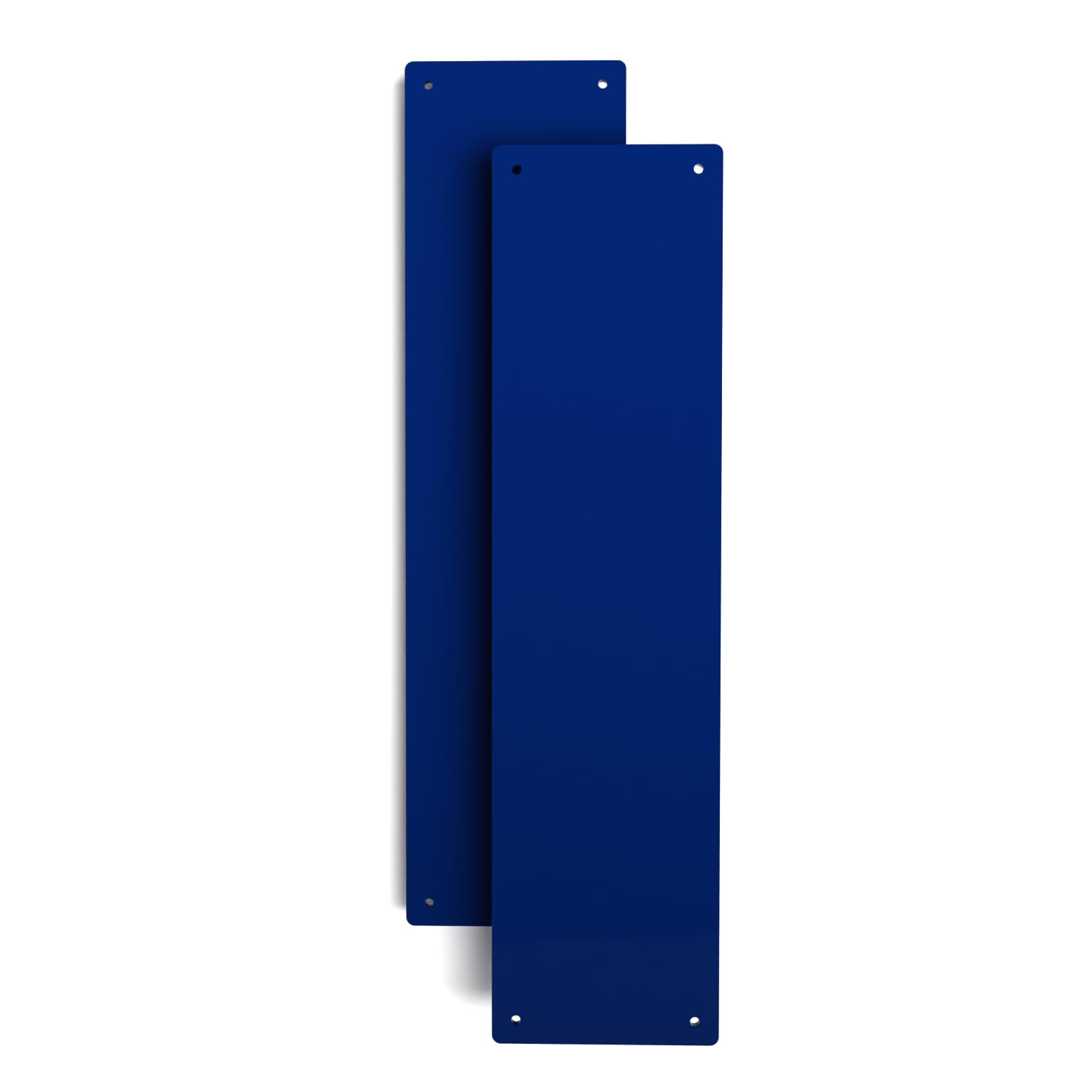 Door Finger Plate with Screws (2, Dark Blue)