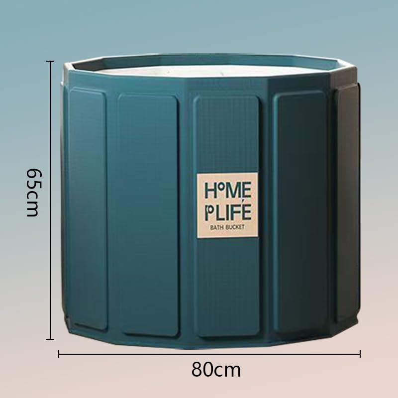 Simcat Vasca da bagno portatile per adulti, vasca da bagno portatile per terapia dell'acqua fredda, vasca da bagno pieghevole per recupero (80 x 65 cm)