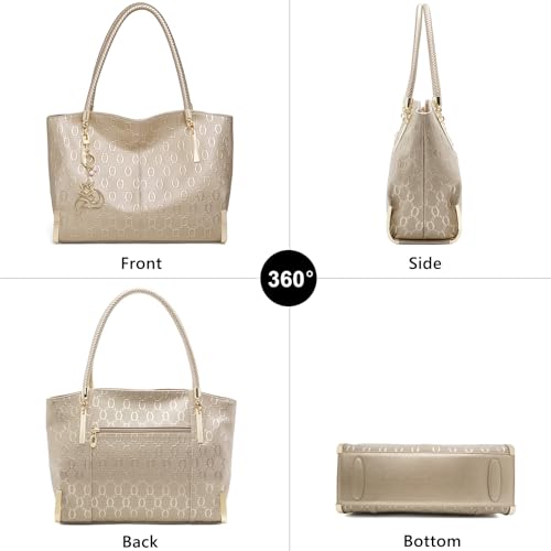 Image of FOXLOVER Large Capacity Tote Handbags for Women, Women's Top-handle Bags Fashion Shoulder Bags Purses Minimalist design