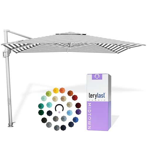 Image of Midtown Umbrellas Grande Square - 9 x 9 Ft Cantilever Umbrella