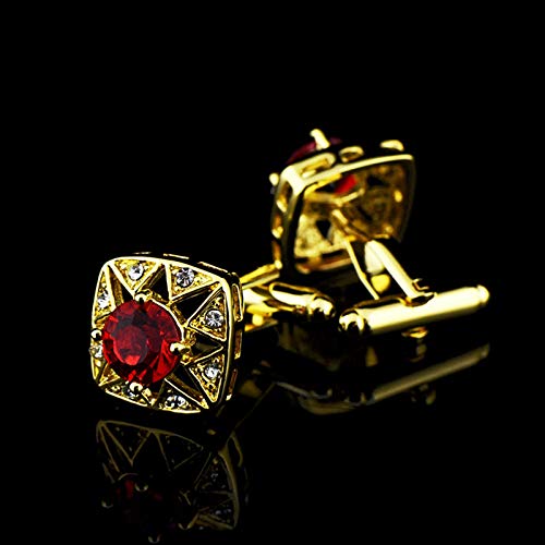 Gemelos Daesar cobre con circonia cuadrada dorada miniatura 3