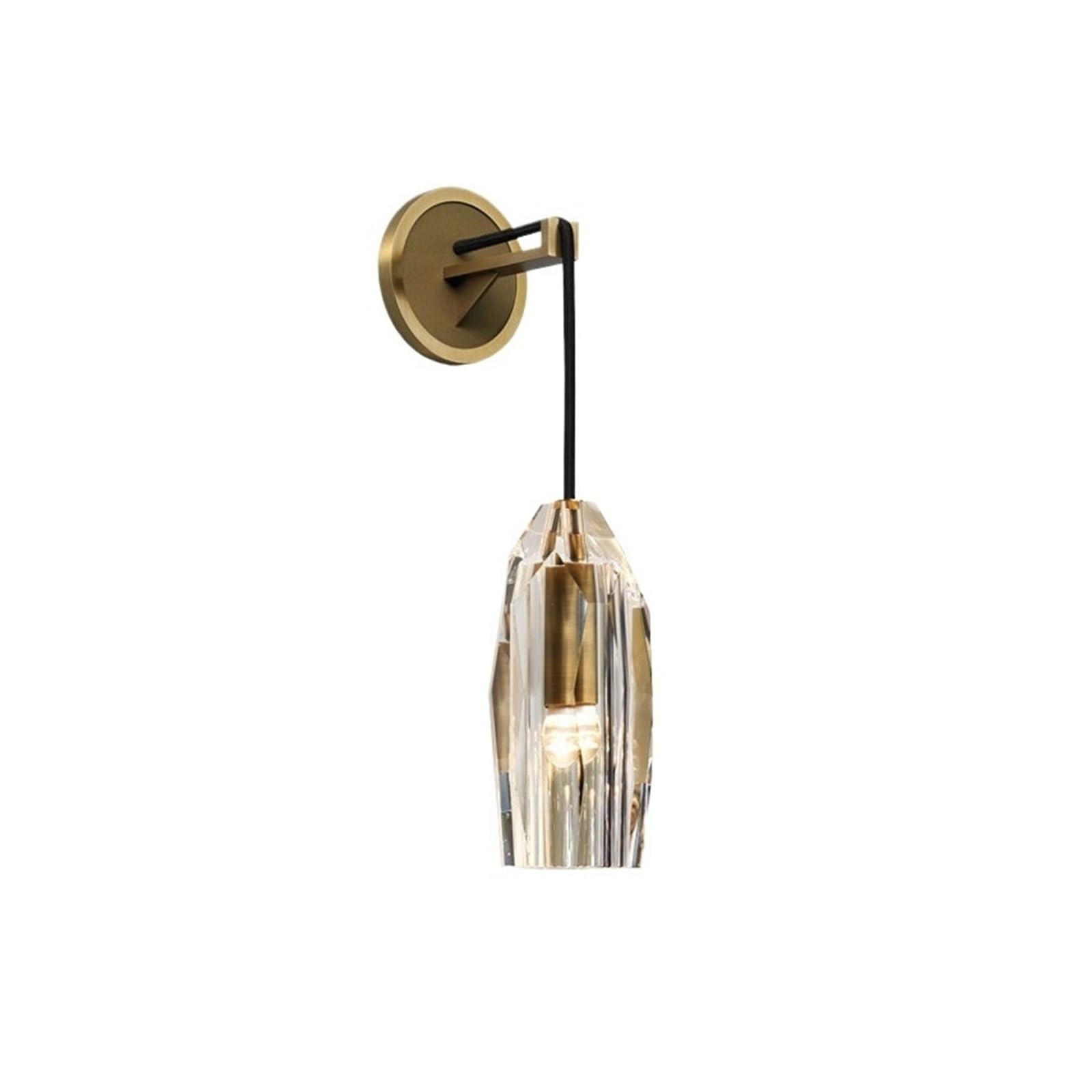 WQQYU6HKF Lights Copper Light Luxury Indoor Lighting Fixtures Creative Crystal Wall Lamps Lamps