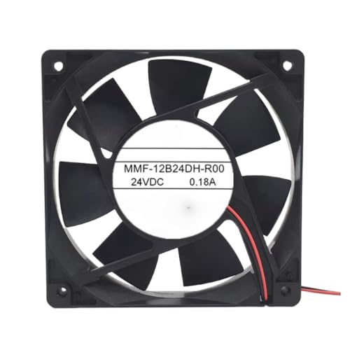 Ventilador MMF-12B24DH-R00 DC24V de 120mm para solucionar averías por sobrecalentamiento en PLC