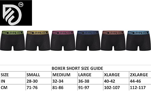 12-Pack Men's Boxers Shorts Assorted Colour Soft Cotton Elevate Your Underwear Collection with Premium Comfort Trunks (UK, Alpha, XXL, Regular, Regular, 12 ASSORTED) - Image 5