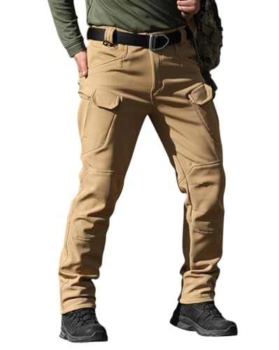 Pantalon droit multi-poches homme en tissu respirant coupe ajustée style décontracté