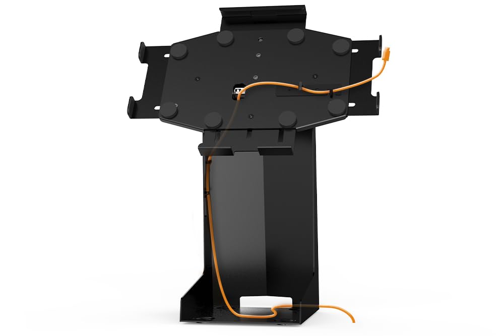 Support pour iPad POS avec Espace pour imprimante pour 9.7-12.9 Pouces iPad Galaxy - Support antivol pour Tablette en métal avec clé et Serrure pour Les commerces de détail et Les Restaurants