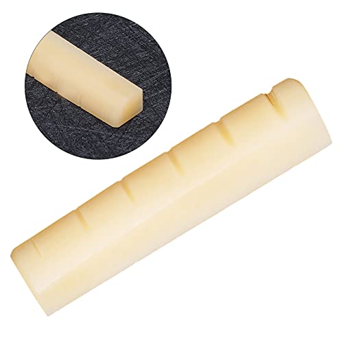 6‑String Slotted Acoustic Guitar Nut Unbleached Acoustic Guitar Nuts Fit For 43Mm Guitar Slot Pure Complete Bone Guitar Accessories #TOP6