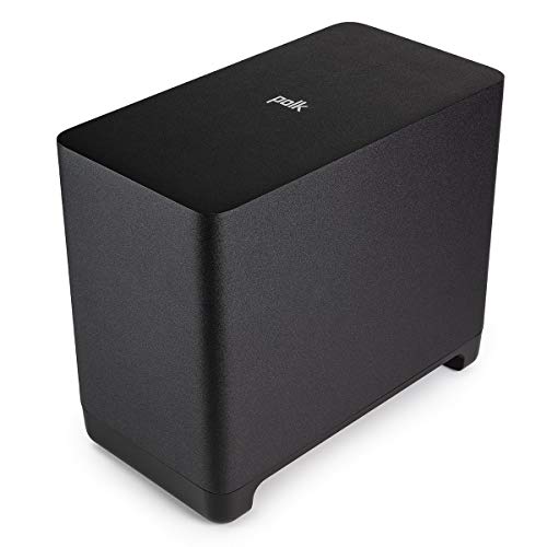 Image of Polk Audio React 7 inch Wireless Subwoofer - Designed to Add Deep, Impactful Bass to React Soundbar, Bass Adjust Eq, Amazon Alexa Compatible - Black