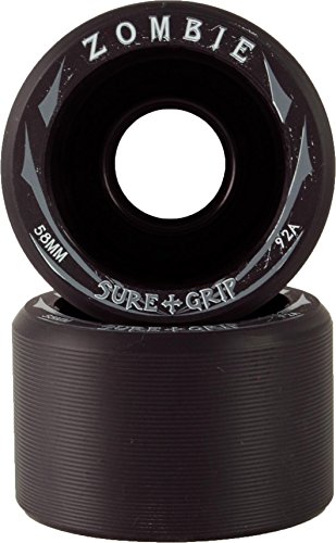 ATOM SKATES Outdoor Quad Roller Wheels 78A ATOM PULSE 65x37 Black / 1 Pack - 4 Wheels