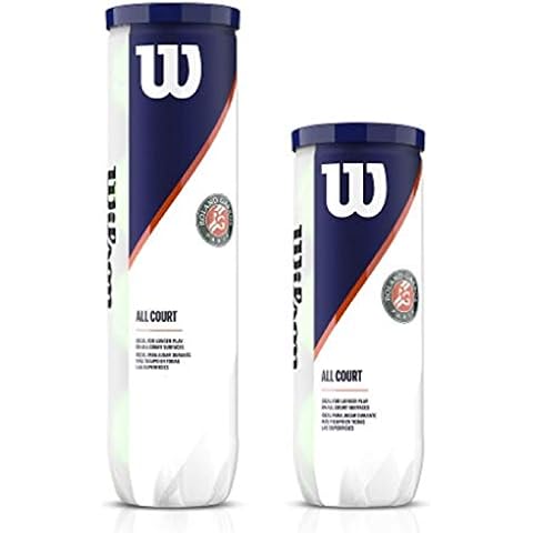 New 2020 Wilson Roland Garros All Court Tennis Ball - Match/Practice Tennis Ball (Tube of 4) Cover