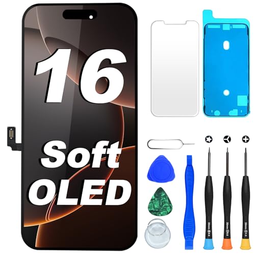 Écran de rechange pour iPhone 16 OLED souple COP 6,1" non LCD avec kit complet