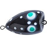 Balzer Popper Splash - Pilot zum Forellenangeln, 3cm / 2g / UV Schwarz, 1 Stück