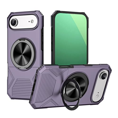 Protection iPhone 14 Plus magnétique antichoc avec coque pliable violet foncé