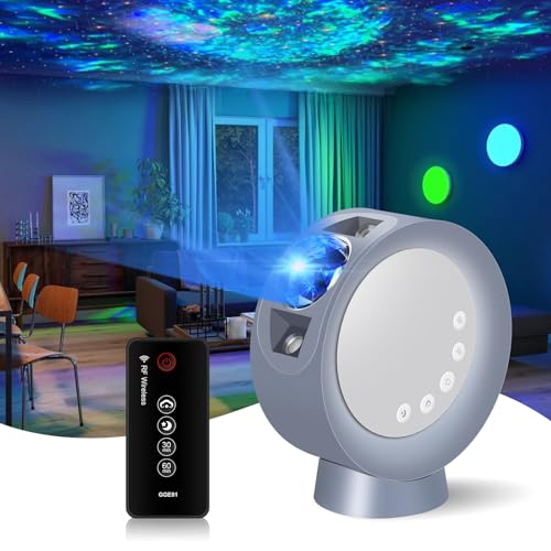 Star Galaxy Projector, Sky Light Nebula Projection Colorful Starry Lamp with Time Setting, Remote Control,Adjustable Brightness Cloud Moon Lamp for Bedroom/Party/Home/Theater(Blue)
