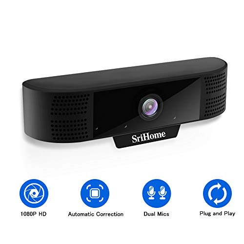 YOUHE 1080p Webcam, HD Webcam with Microphone for PC, Web Computer Camera, USB
