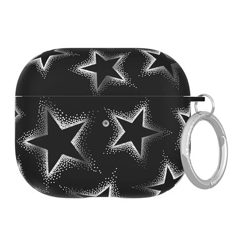 Coque AirPods 3 Velvet Caviar robuste avec design exclusif étoiles chromées et anneau en métal