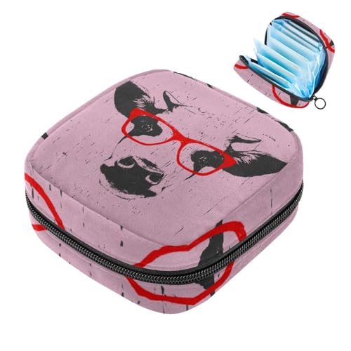 Occhiali Vintage Testa di Mucca Rossa Retro Rosa