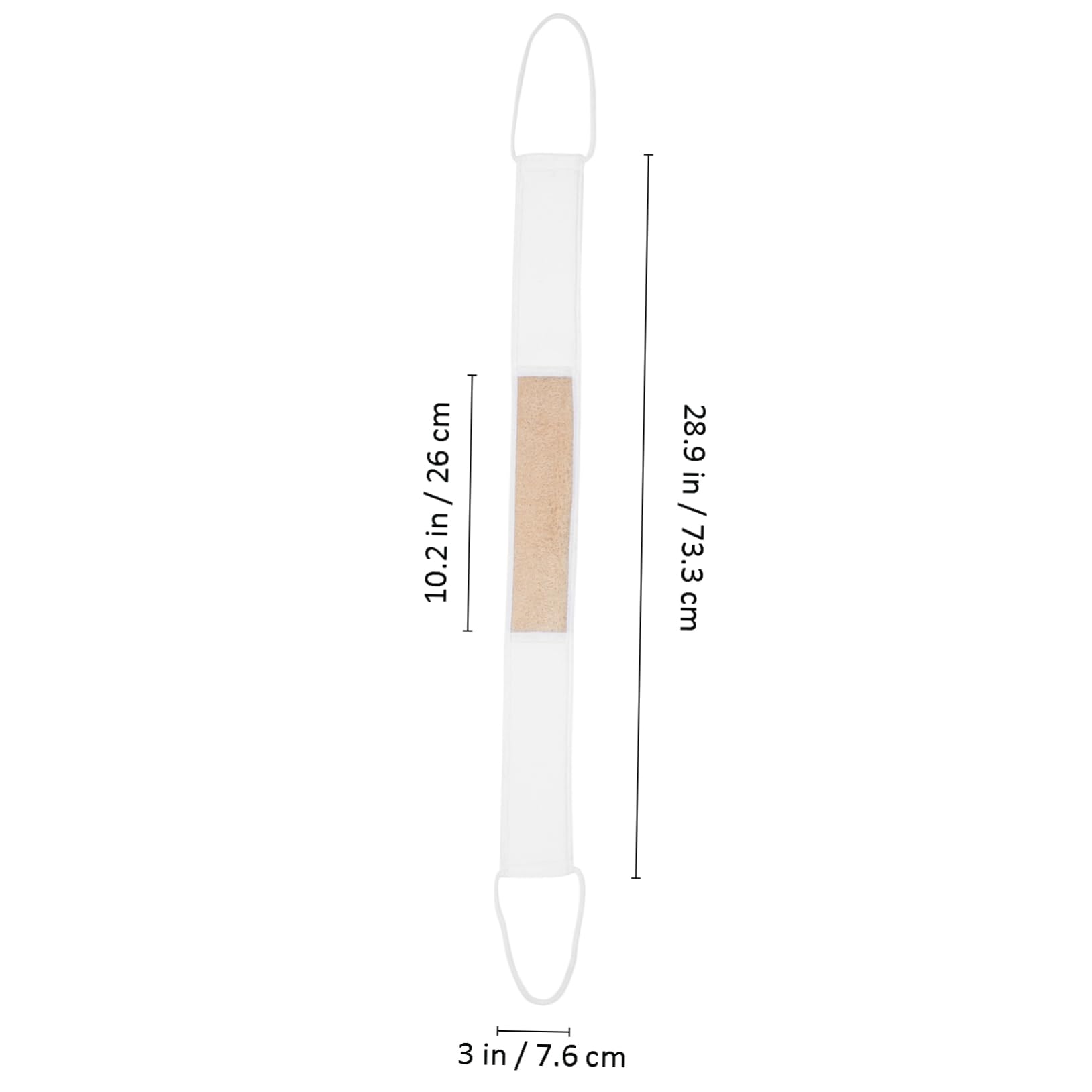 WEKADRIN 2Pcs Exfoliating Loofah Back Scrubber Natural Shower Wash Cloth for Gentle Exfoliation Soft Towel Side for Sensitive Skin Bath Washing Towels for Men and Women