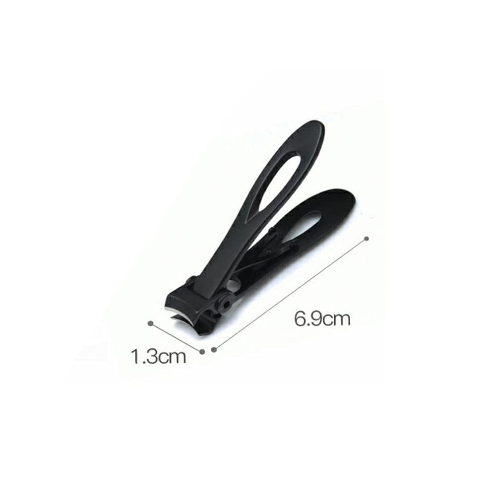 XIANGFAZJD Nagelschere Edelstahl-Nagelschneider, professionelle Nagelschneider, TOENAIL FINGERNAIL-Maniküre-Trimmer-Zehennagel-Clippers für Dicke Nägel (Color : Black, Size : Small)