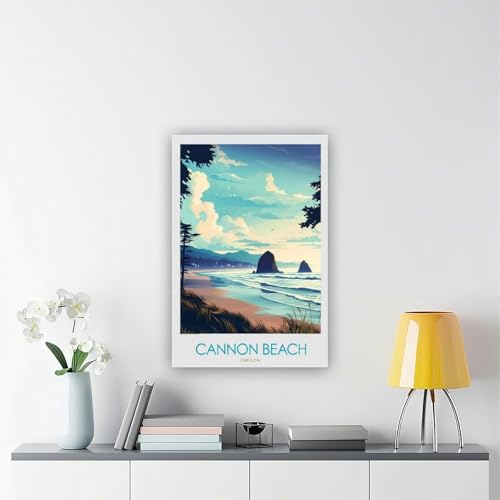 Impression sur toile Cannon Beach Oregon tableau pour salon 40x60cm