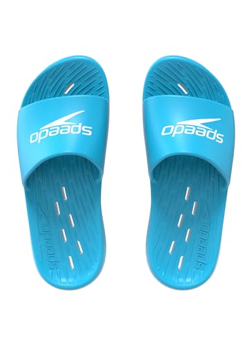 Speedo Claquettes unisexes pour enfants | Chaussures de piscine, bleu, 28 EU