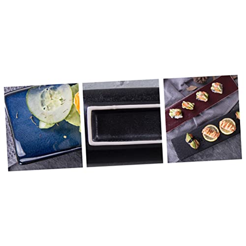Plato Japones Rectangular de Cerámica para Sushi miniatura 3