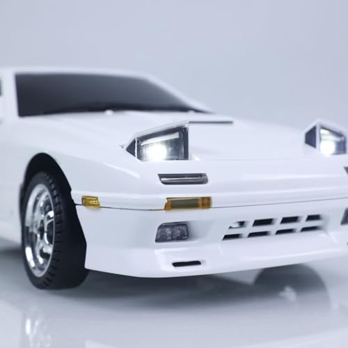 Image of US in Stock, LDRC 1 /18 Rx7 RC Racing Car RWD Gyroscope Wireless Control Drift Vehicles LD1802 Light System Motor Servo ESC for Hobby Grade Model, Birthday Gift(White)