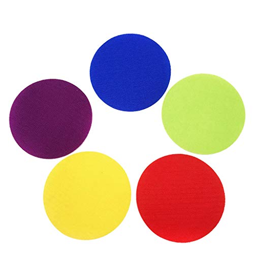 MEImei Classroom Magic Mark Its Sitting Carpet Spots to Educate, Pack of 30 and 48 Color Marker Round Carpet Stickers for Baby Room Decoration (48PCS, Multicolor)