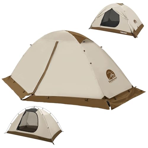 2-Person Backpacking Tent for 4-Season - Winter Waterproof Tent for One Person, Lightweight Camping Gear for Backpacking, Easy Set Up Cold Weather Essentials by Underwood Aggregator