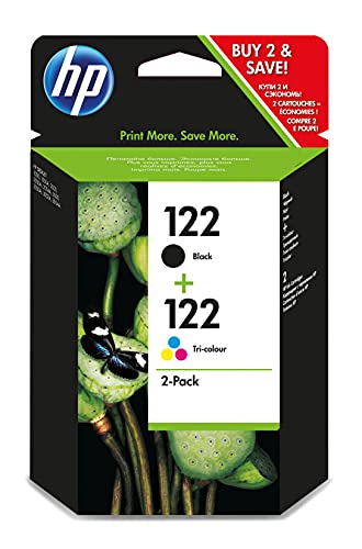 HP 122 2-pack Ink Cartridge, Black and Tri-color - CR340HE